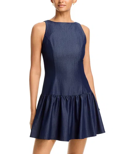 Area Stars Bina Drop Waist Minidress In Blue