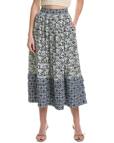 Area Stars Blue Vine Skirt In Brown