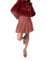 Area Stars Calla Mini Skirt In Red In Red