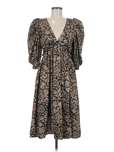 Pre-owned Area Stars Casual Dress In Brown