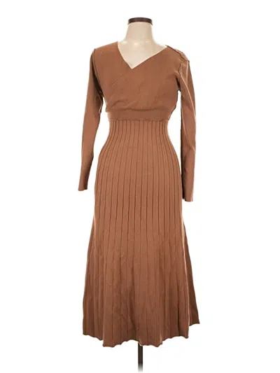 Pre-owned Area Stars Casual Dress In Brown