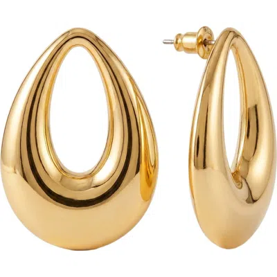 Area Stars Chanda Teardrop Post Earrings In Gold