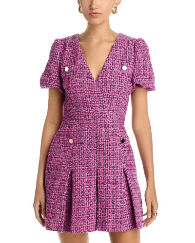 Area Stars Clover Tweed Dress In Purple