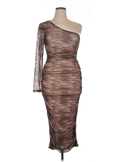 Pre-owned Area Stars Cocktail Dress In Brown