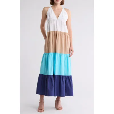 Area Stars Colorblock Maxi Dress