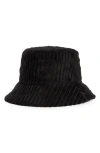 Area Stars Corduroy Bucket Hat In Black