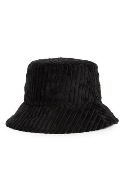 Area Stars Corduroy Bucket Hat In Black