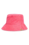 Area Stars Corduroy Bucket Hat In Pink