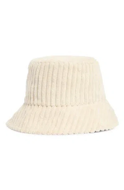 Area Stars Corduroy Bucket Hat In White