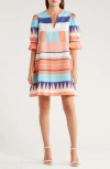 Area Stars Cotton Print Minidress In Multi