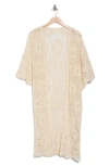Area Stars Crochet Cardigan Duster In Ivory 3