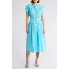 Area Stars Cuff Button Front Dress