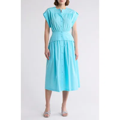 Area Stars Cuff Button Front Dress
