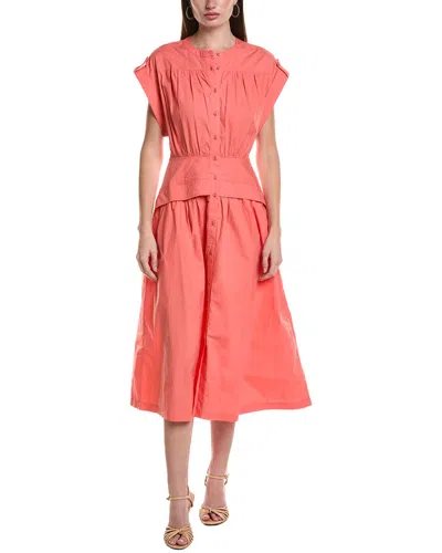 Area Stars Cuff Dress In Red