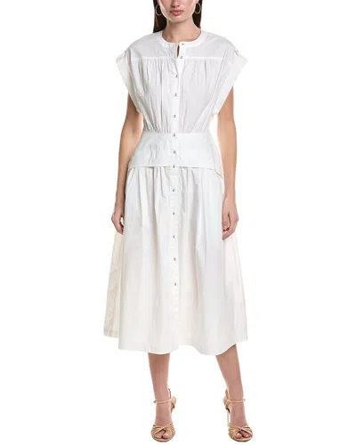 Area Stars Cuff Dress In White