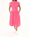 Area Stars Cuff Midi Dress In Fuchsia In Pink