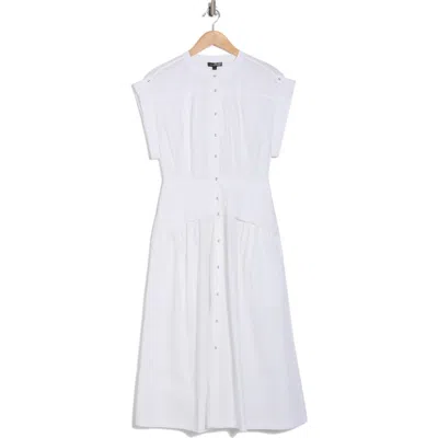 Area Stars Cuffed Cap Sleeve Cotton Fit & Flare Dress