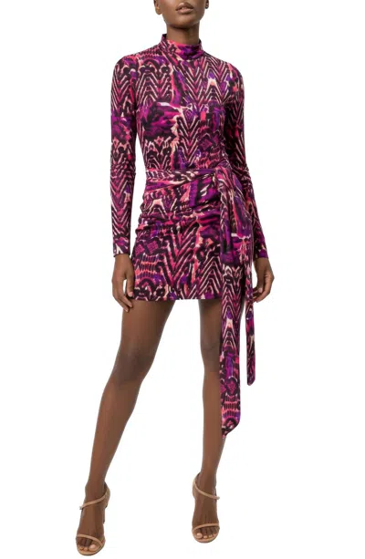 Area Stars Dara Abstract Jersey Dress In Multi
