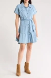 Area Stars Denim Shirtdress In Light Blue