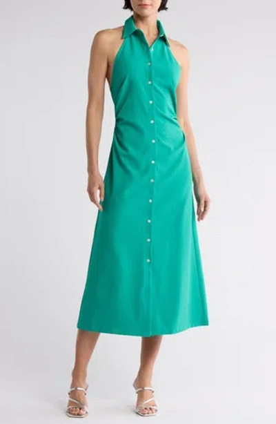 Area Stars Dreia Halter Shirtdress In Green