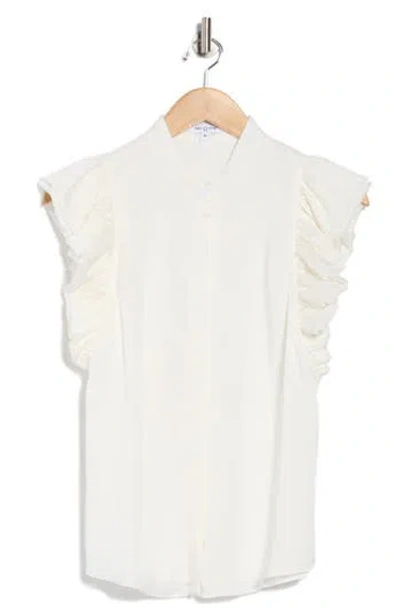 AREA STARS AREA STARS DREW RUFFLE SLEEVE TOP