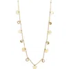 Area Stars Evil Eye & Crystal Charm Necklace In Gold
