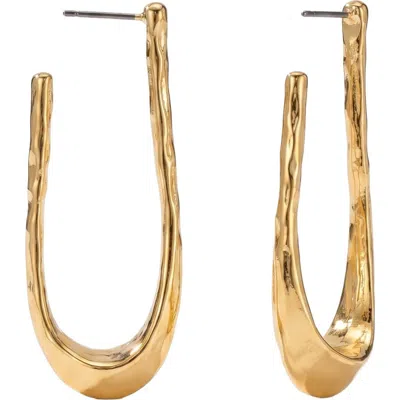 Area Stars Fatima Oval Hoops In Gold