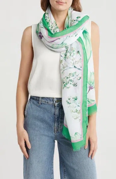 Area Stars Flower Print Scarf