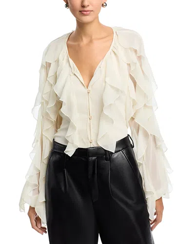 Area Stars Flyn Ruffle Blouse In Multi