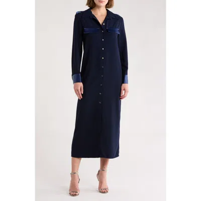 Area Stars Gara Midi Shirtdress In Blue