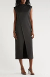Area Stars Gavi Crossover Column Dress In Black