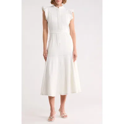 Area Stars Helena Midi Dress In White