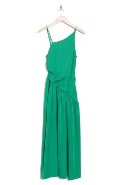 Area Stars Janis Asymmetric Maxi Dress In Green
