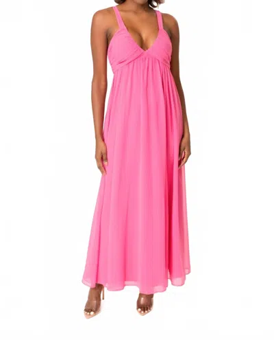 AREA STARS JIA LONG DRESS IN FUCHSIA