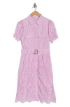 Area Stars Jordan Lace Shirtdress In Purple