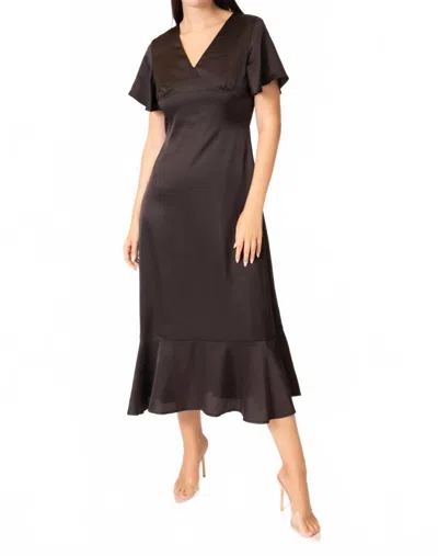 Area Stars Karine Satin Dress In Black