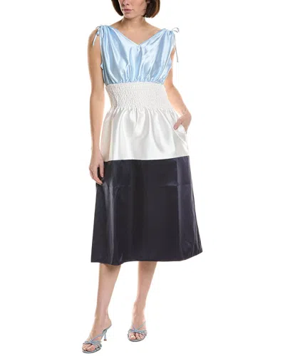 Area Stars Kelli Shantung Dress In Multi