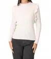 Area Stars Labo Knit Long Sleeve Top In White In White