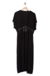 Area Stars Lace Trim Cardigan Duster In Black