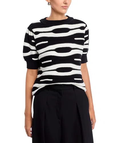 Area Stars Lara Puffed Sleeve Jumper In Multi