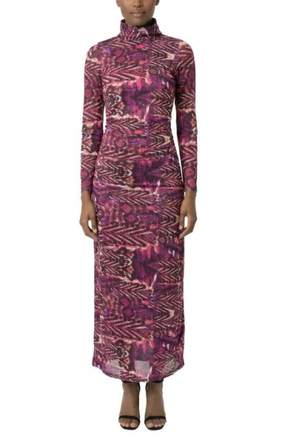 Area Stars Lee Midi Jersey Skirt In Orange