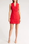 Area Stars Linda Blazer Shift Dress In Red