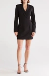 Area Stars Linda Long Sleeve Blazer Dress In Black