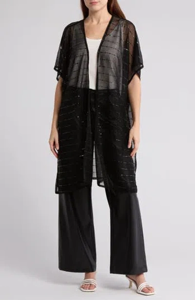 Area Stars Lurex Topper In Black