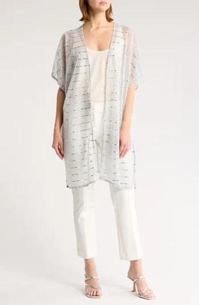 Area Stars Lurex Topper In White