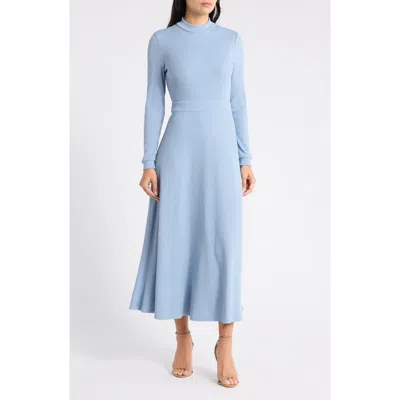 Area Stars Molly Long Sleeve Sweater Dress In Blue