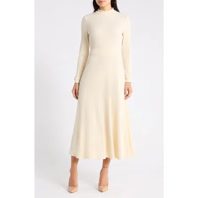 Area Stars Molly Long Sleeve Sweater Dress In Cream