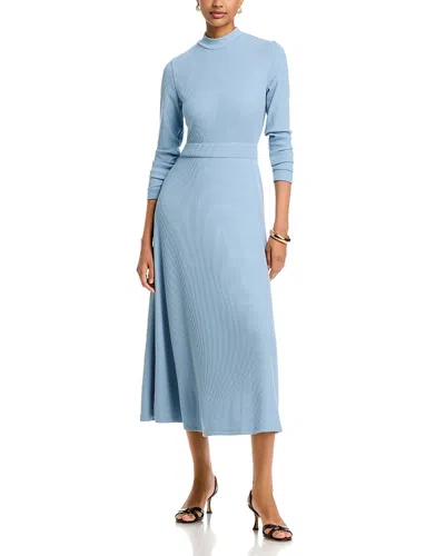 Area Stars Molly Ribbed Midi Dress In Blue