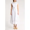Area Stars Open Work Celia Dress In White