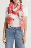 Area Stars Palm Leaf Scarf In Multi